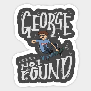 georgenotfound skateboarding Sticker